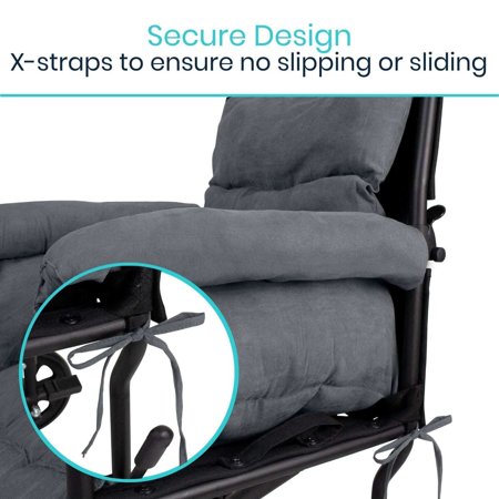 Vive Wheelchair Seat Cushion - Comfortable Back Pressure, Pain Relief - for Desk, Office, Car, Gaming Chair