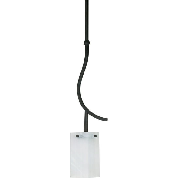 1 Light - 7 in. Mini Pendant - Hang Straight Canopy