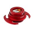 thumbnail image 1 of NRG Innovations SRK-650RD Quick Release Kit (Red Metal Body/Red Ring with Handles), 1 of 2