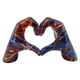 thumbnail image 2 of Estatua de mano de corazón para decoración de bodas, obra de arte resistente al desgaste, escultura de de amor, figura de gesto de corazón para e Vistoso, 2 of 9