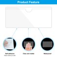 thumbnail image 4 of Unique Bargains Label Holder Sticky Pocket Sleeves, 9' x 4', Clear, 30 Count, 30 Pack, 4 of 6