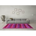 thumbnail image 3 of Ahgly Company Indoor Rectangle Abstract Pink Modern Area Rugs, 7' x 9', 3 of 4