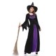 thumbnail image 3 of Jumpingount Disfraz de púrpura para Halloween, disfraz de manga larga para adulto, vestido elegante con sombrero, uniforme de fiesta temático hasta Disfraces de disfraces negro S Jumpingount FS9137-01, 3 of 6