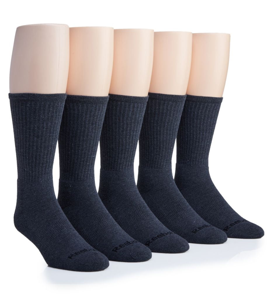 reebok 5 pack men's crew socks