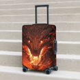 thumbnail image 6 of Hirioo Magma Fire Black Dragon for Elasticity Suitcase Cover (No luggage Included) Durable Luggage Protector Fits 18-32 Inch Luggage-X-Large, 6 of 7