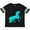 Football Black and White, variant on Aqua Unicorn Boys or Girls Toddler T-Shirt