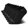 thumbnail image 1 of Medias Reebok para hombre, corte bajo, paquete de 8, invisibles, negras, 1 of 7