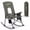 Green, variant on SereneLife High Back Folding Rocking Chair, Portable Camping Rocker with Cup Holder, Side Pocket & Carry Bag, Steel Frame, 250 lb Capacity for Camping, Tailgating & Picnics