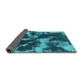 thumbnail image 2 of Ahgly Company Indoor Rectangle Abstract Turquoise Blue Modern Area Rugs, 5' x 8', 2 of 4