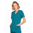 thumbnail image 3 of Cherokee Workwear Core Stretch Women's Scrubs Top Mock Wrap 4728, 3 of 6