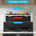 thumbnail image 4 of Stove Top Shelf Silicone Magnetic Shelf with 3 Functional Partition Save Space and Keep Your Countertop Clean Kitchen Spice Organizer, 4 of 10
