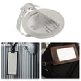 thumbnail image 5 of Ofertas Únicas 1 Pc Etiqueta de Equipaje Redonda para Viajar de Poliéster Gris, 5 of 5