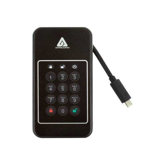 Apricorn Aegis NVX 1 TB Portable Rugged Solid State Drive External TAA Compliant