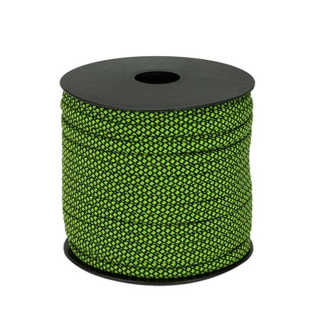 

50M Bright Color Multi-functional 7 Strands Rope Clothesline Parachute Rope Tent Rope for Camping Indoor Outdoor (Black Green)