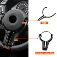thumbnail image 2 of M power Steering Wheel Covers Car Carbon Fiber M sport Steering Wheel Trim for BMW M2 F87 M3 F80 M4 F82 M5 F10 M6 F06, 2 of 7