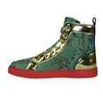 thumbnail image 5 of Mens High Top Shoes FIESSO by AURELIO GARCIA Chain Medusa Celebrity 2421 Green, 5 of 9
