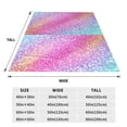 thumbnail image 3 of Vsdgher Fun Rainbow Pink Ultra-Soft Micro flannel Blanket Throw Blankets for Couch Sofa, Bed (4 sizes)-40"x30", 3 of 7