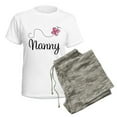 thumbnail image 5 of CafePress - Cute Nanny Women's Light Pajamas - Women's Short Sleeve Print T-Shirt and Pants Light Cotton Pajama Set, 5 of 7