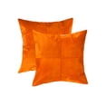 thumbnail image 1 of Natural Torino Quattro Color Cowhide Pillow | 2-Pack | 18"x18", 1 of 2