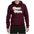 thumbnail image 2 of Wild Bobby Retro Cheer Mom Girl Sports Unisex Graphic Hoodie Sweatshirt, Maroon, XX-Large, 2 of 5
