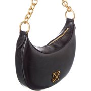 Off-White™ Hemisphere Leather Hobo Bag, Black