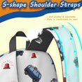 thumbnail image 5 of Police and Light White Pattern 17" School Backpacks for Teens,Waterproof Oxford Fabric,S-Shape Padded Straps for School,Travel,Hiking,Camping, 5 of 6