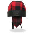 thumbnail image 4 of Red Buffalo Plaid Design - Officially Licensed Originals, Lightweight Biker Machine Wash, Headwrap, 4 of 5