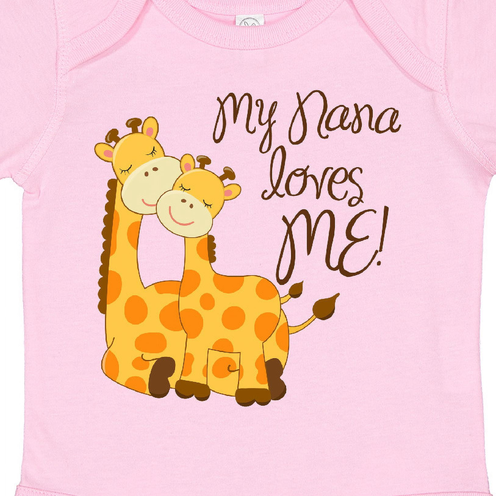 Inktastic My Nana Loves Me Boys or Girls Baby Bodysuit