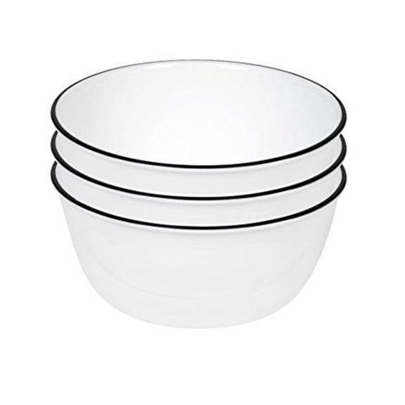 Corelle Dishwasher Safe Serving Bowl Vitrelle Glass White