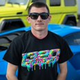 thumbnail image 2 of 1320 Video 1320-NEONCAMOSHIRTMEDIUM Neon Drip T-Shirt, Medium, 2 of 3