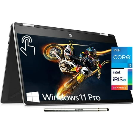 HP Pavilion x360 Convertible 14 2-in-1 Laptop, 14" Full HD Touch Screen, 11th Gen Intel Core i5-1135G7, Iris Xe Graphics, WIFI6, Windows 11 PRO(32GB|2TB SSD)