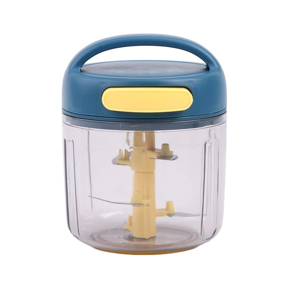 Catégorie de Produits Alimentaires Robot Culinaire Manuel Portable pour Légumes et Fruits Hachoir à Ail Compact à Corde à Tirer à la Main et Coupe-Oignons - Gadget de Cuisine pour Hacher et Émincer Rapidement
