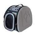 thumbnail image 3 of Bolsa de hombro plegable Yinane para transportar gatos al aire libre gris, 3 of 8