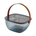 thumbnail image 5 of WLPZXP Fruit Bowl Breakfast Trays Multifunctional Ornament for Outdoor Home Camping Blue, 5 of 9