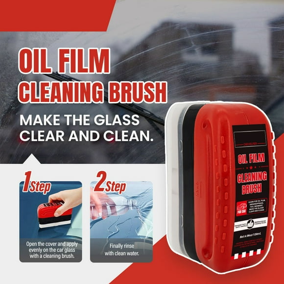 HaoXun Nettoyant pour Film d'Huile de Verre de Voiture 120ml - Nettoyant en Résine Hydrophobe pour Rétroviseurs et Vitres Latérales, Couche Résistante à l'Eau de Pluie et au Brouillard, Sûr pour Joints en Caoutchouc et Peinture