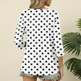 thumbnail image 2 of SHE IS Womens 3/4 Sleeve Tops, Long Sleeve Shirts for Women Summer Graphic Tops for Women 2025 Blouses for Women Formal Tunic Tops for Leggings Plus Size, 2 of 5