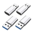 thumbnail image 1 of Adaptadores hembra USB 3.0 a tipo C Hugo Plata 4 Uds, 1 of 10
