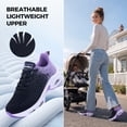 thumbnail image 4 of Women's Running Shoes Lightweight Tennis Athletic Gym Walking Sneakers Purple Size 11, 4 of 6