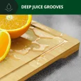 thumbnail image 6 of Royal Craft Wood Cutting Board Set For Kitchen, Wooden Cutting Boards With Handles, Multifunctional & Sustainable Bamboo Cutting Boards With Deep Juice Grooves, 6 of 10