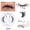1 Pair LZ06, variant on 3D Faux Mink Magnetic False Eyelashes, Natural Look No Glue Reusable Easy Apply Lashes
