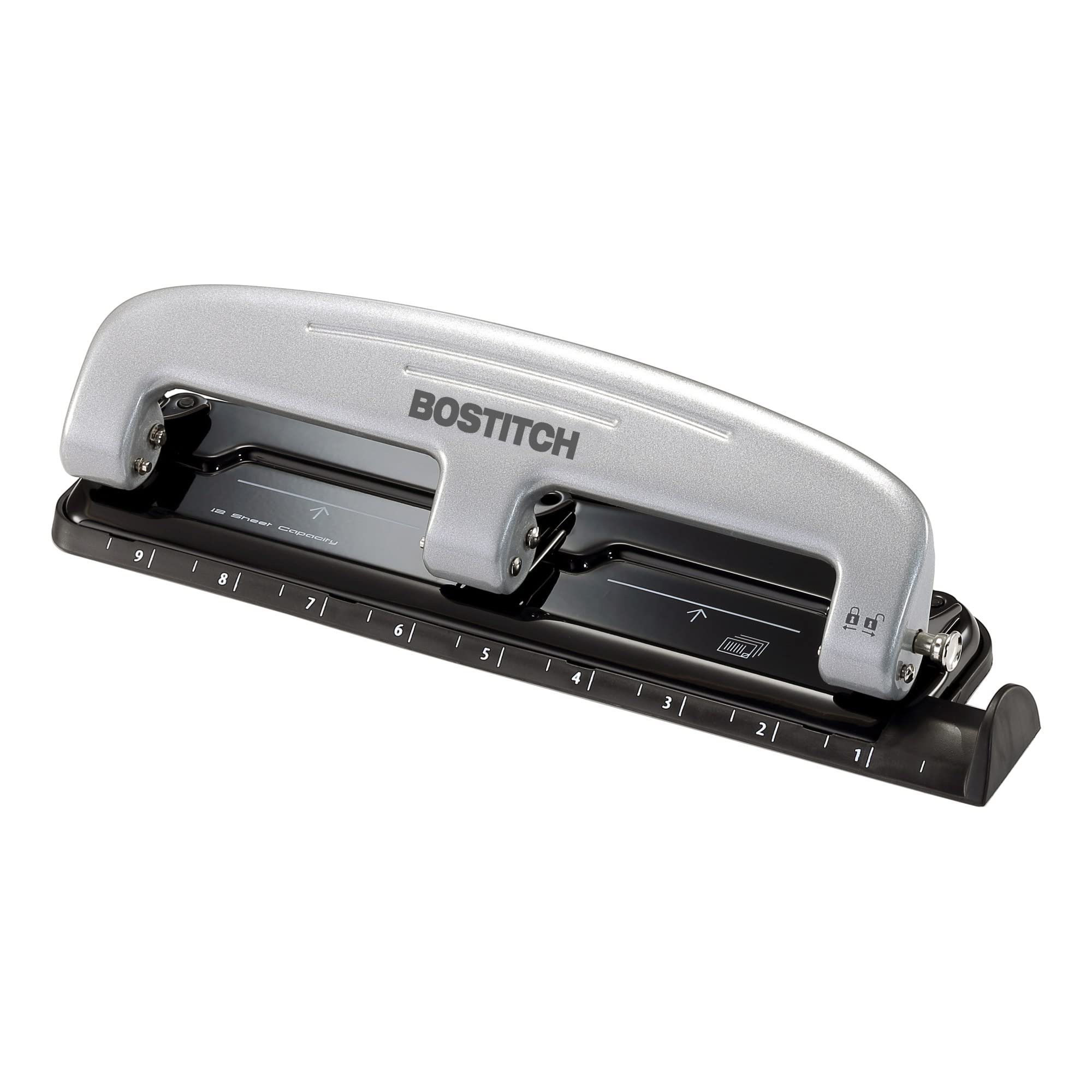 Bostitch EZ Squeeze Three-Hole Punch Silver photo 3