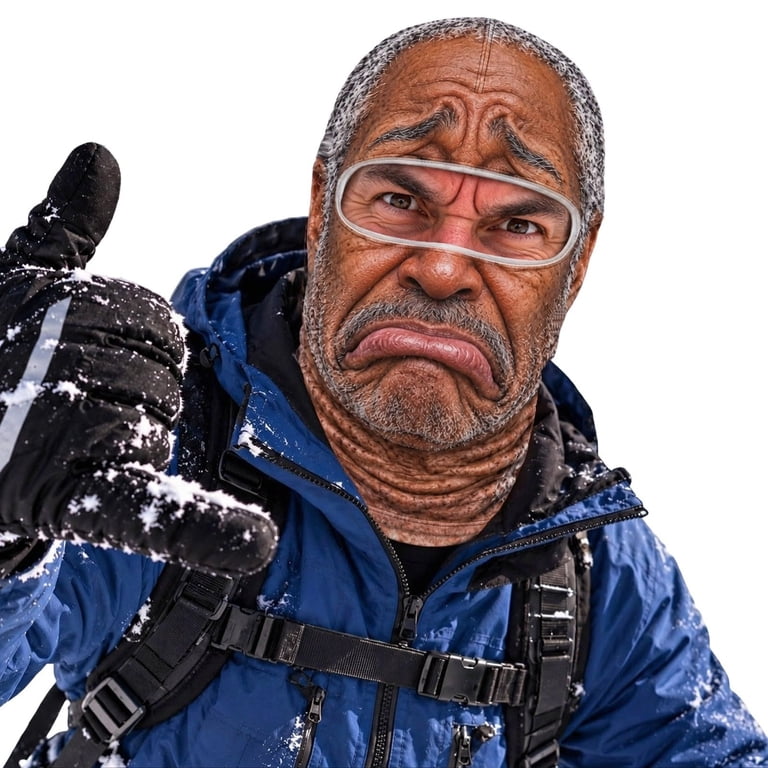 Funny Old Man Ski Mask, Novelty Grandpa Face Cover with Full Head Neck ...