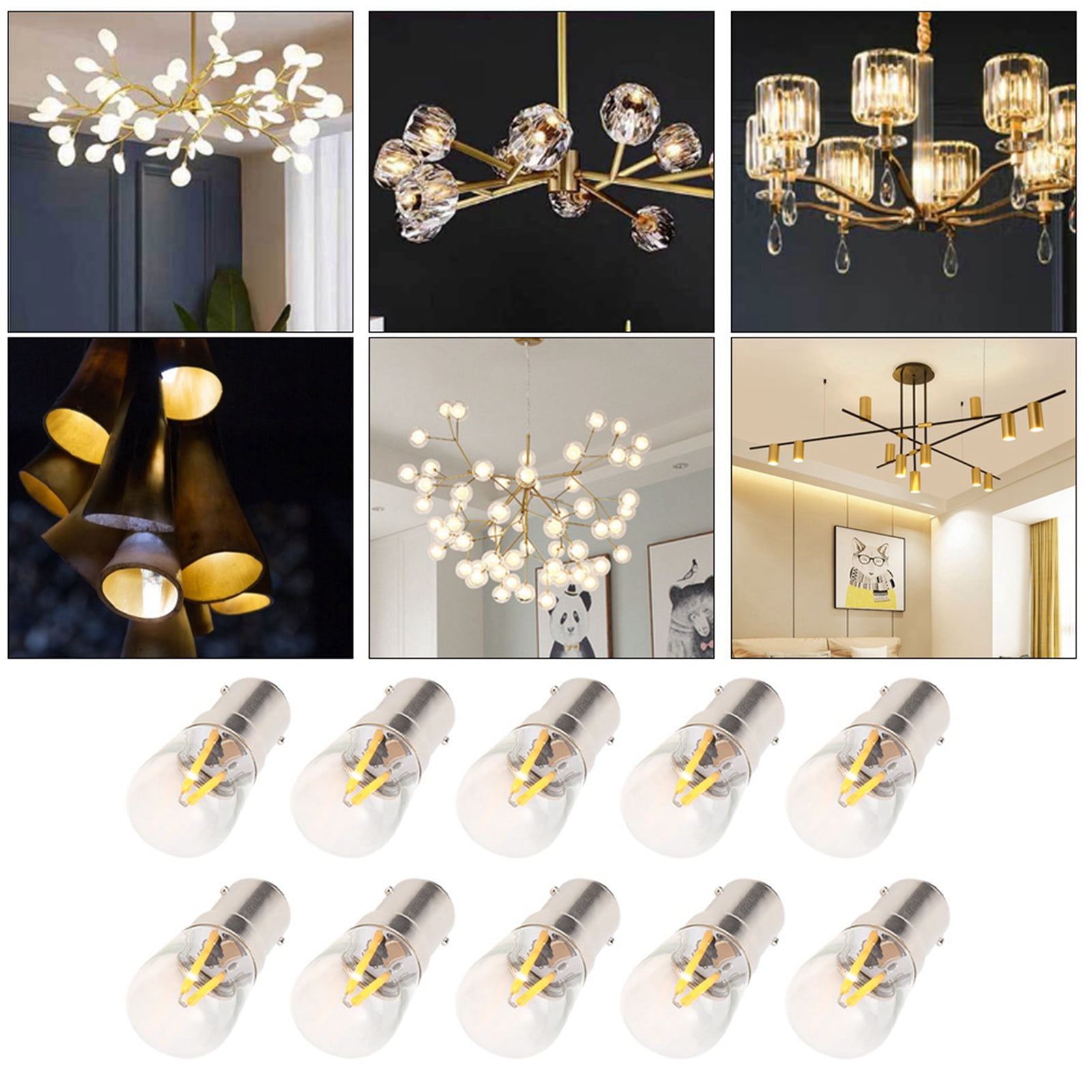 B15 LED Bulb, 50,000 Hours Home Lighting, 1.5W Light Easily Installed Light Replacement Parts, Table Lamps For Home Cabinet Lamps Wall Lamps - Walmart.com