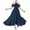 ZA-Navy-kids birthday outfits, variant on MKOSPLRT Bridesmaid Dress Cross Strap Halter Flower Girl Dress Chiffon Bridesmaid Dress Solid Elegant Prom Gowns 8-13 Years