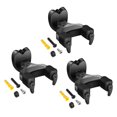 thumbnail image 1 of Soporte de pared para guitarra Donner Locking, paquete de 3 unidades, para guitarra y bajo, 1 of 7