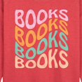 thumbnail image 2 of Instant Message - Books Retro Stack - Women's Lightweight French Terry Pullover, 2 of 6