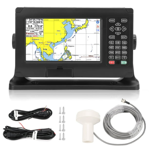 Boat Chartplotter,8in High Accuracy Chartplotter GPS Chartplotter Keyed