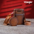 thumbnail image 6 of Wrangler RFID Blocking Crossbody Women's Purse Cell Phone Wallet, Light Brown, 6 of 8