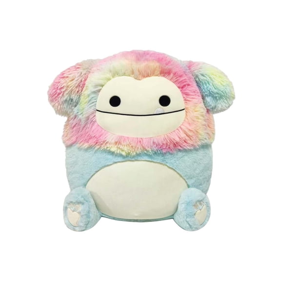 Squishmallows FuzzAMallow Official 16 inch Zozo the Rainbow And Blue Bigfoot - Child's Ultra Soft Plush Toy