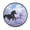Black Horse and Pink Unicorn, variant on 36.2 Inch Round Floor Mat Black Cat and Irises Carpet Decor Rug for Living Room Bedroom